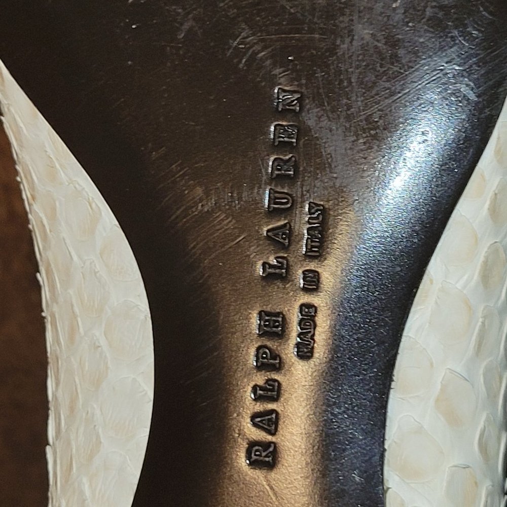 Ralph Lauren Loafer Mules  Slip on Slide Sandals  New  made in Italy - Picture 3 of 8